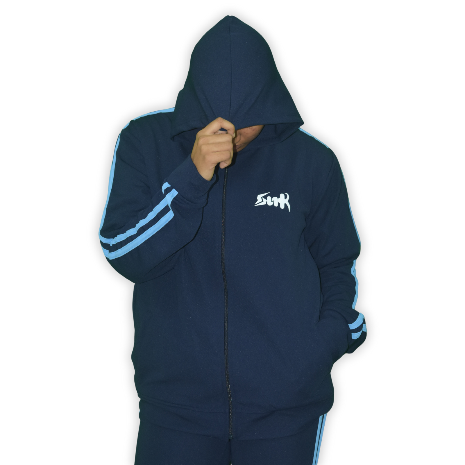 Navy Blue track pants with jacket – SNEAK N KART