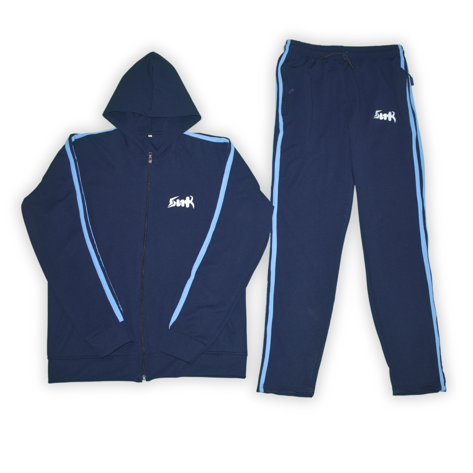 Navy Blue track pants with jacket – SNEAK N KART